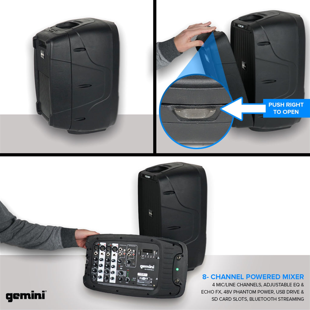 Portable PA System with Dual 10" Speakers N3735