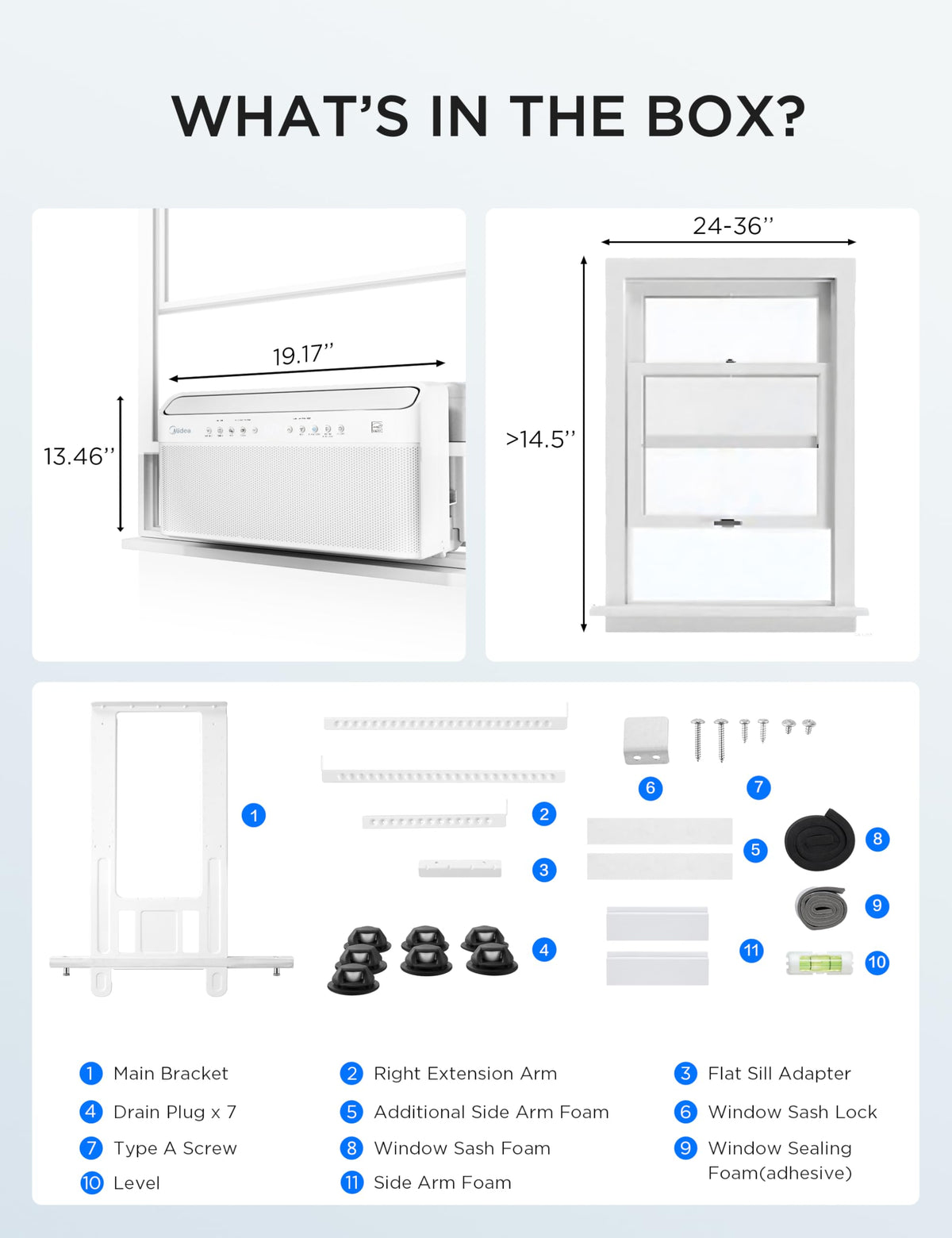 10,000 BTU Smart Inverter Window AC D209