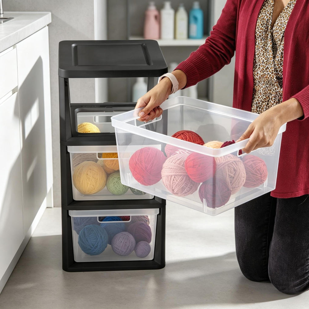 3-Drawer Plastic Storage Tower Z710