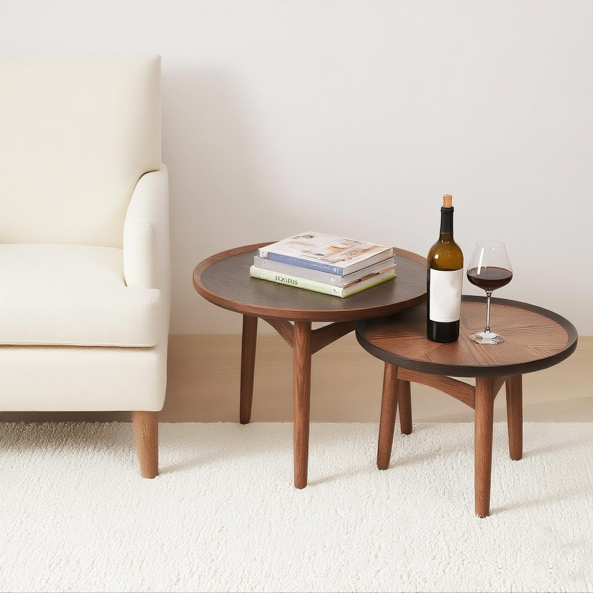 24 Round Solid Oak Coffee Table B54264