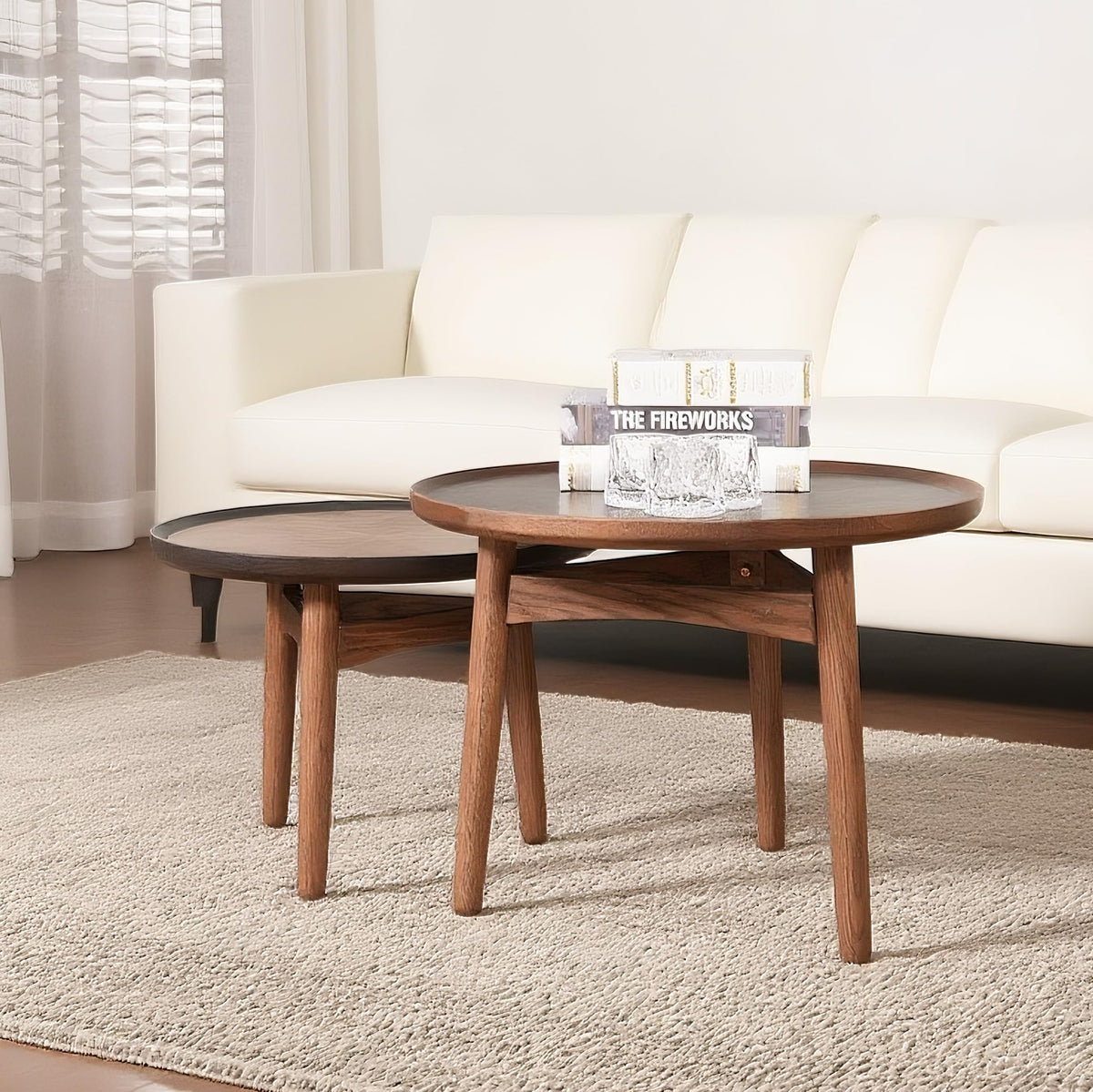 24 Round Solid Oak Coffee Table B54264