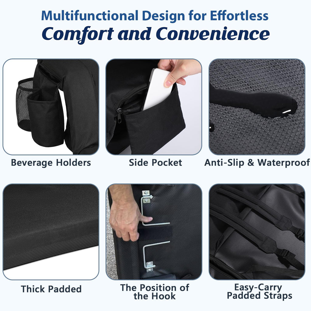 25” Extra Wide Stadium Seats with Back Support 2 Pack W36732