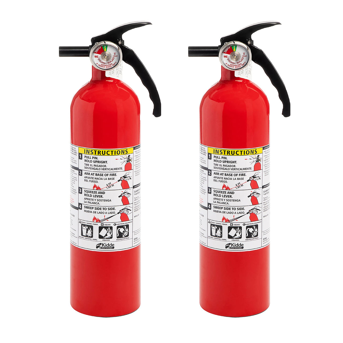 Red 2 Pack Dry Chemical Fire Extinguisher M938884