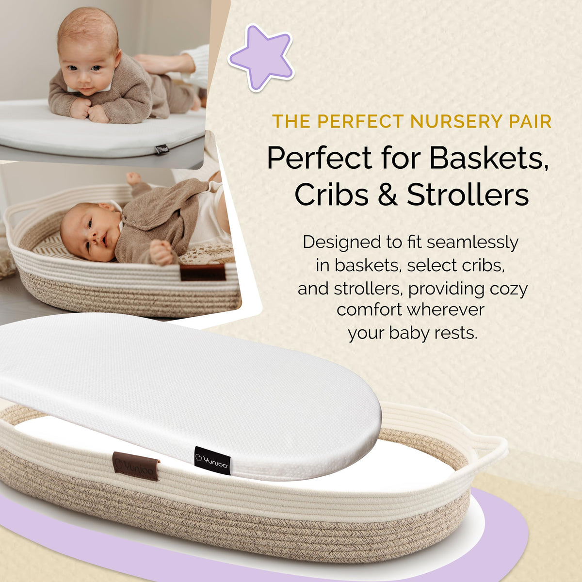 Foldable Baby Changing Pad 29” x 15” Waterproof Ultra Soft A961