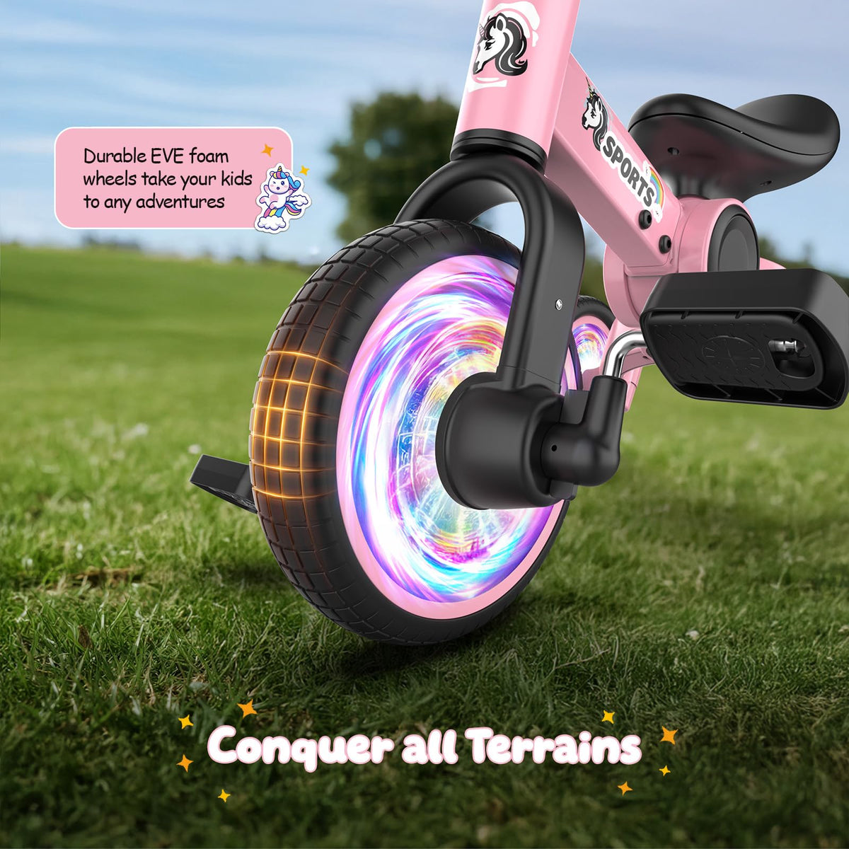3 in 1 Toddler Balance Bike with Removable Pedals Z10457