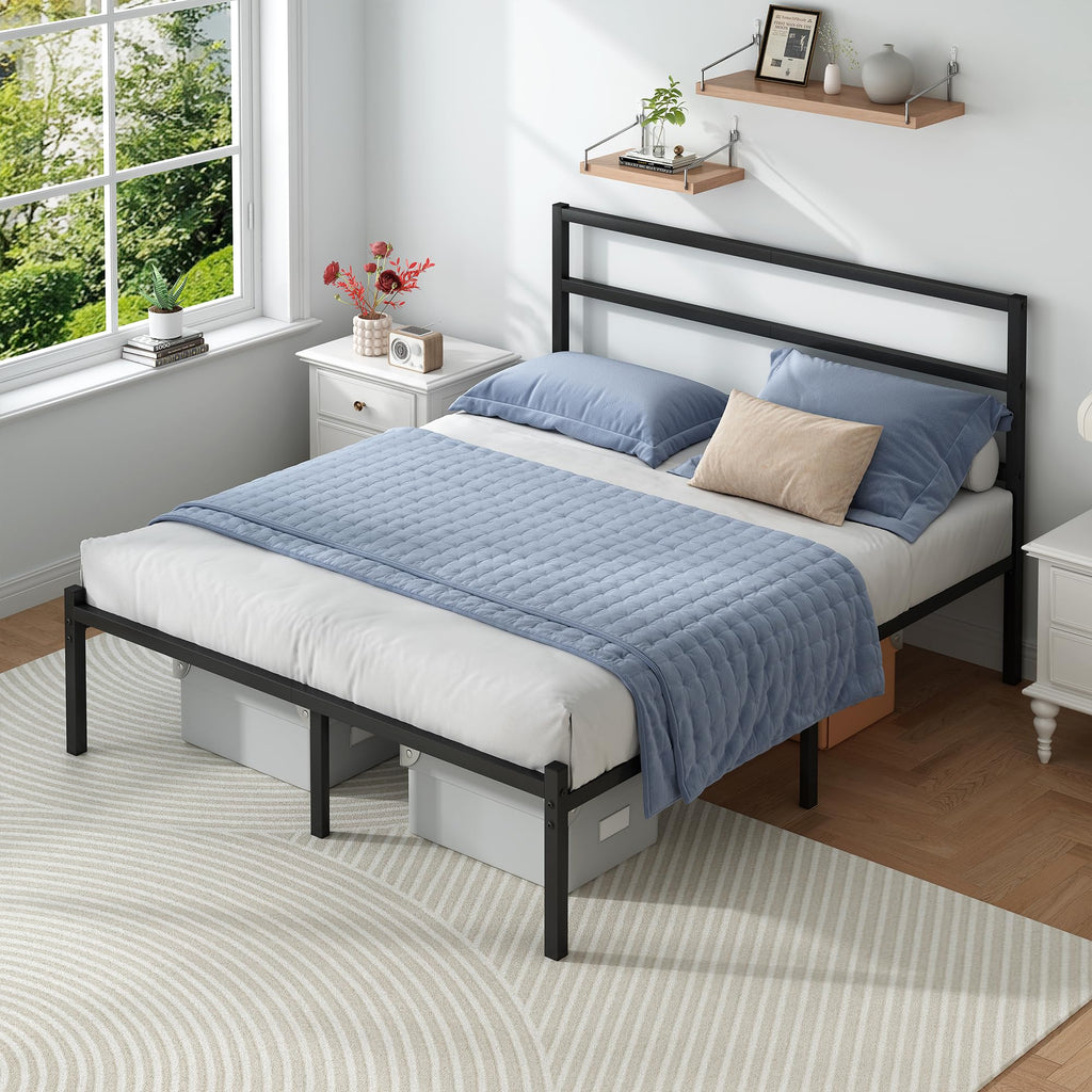 Black Full Size Bed Frame V7263