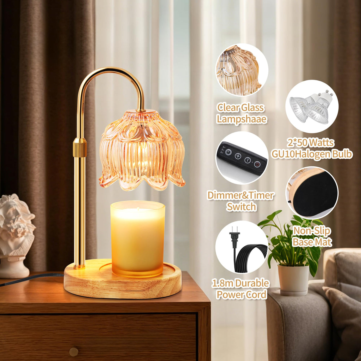 Candle Warmer Lamp with Timer G7959
