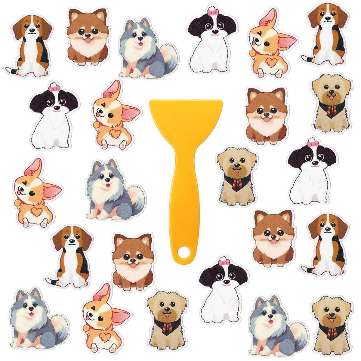 24 Pcs Dog Bathtub Non Slip Stickers Q250
