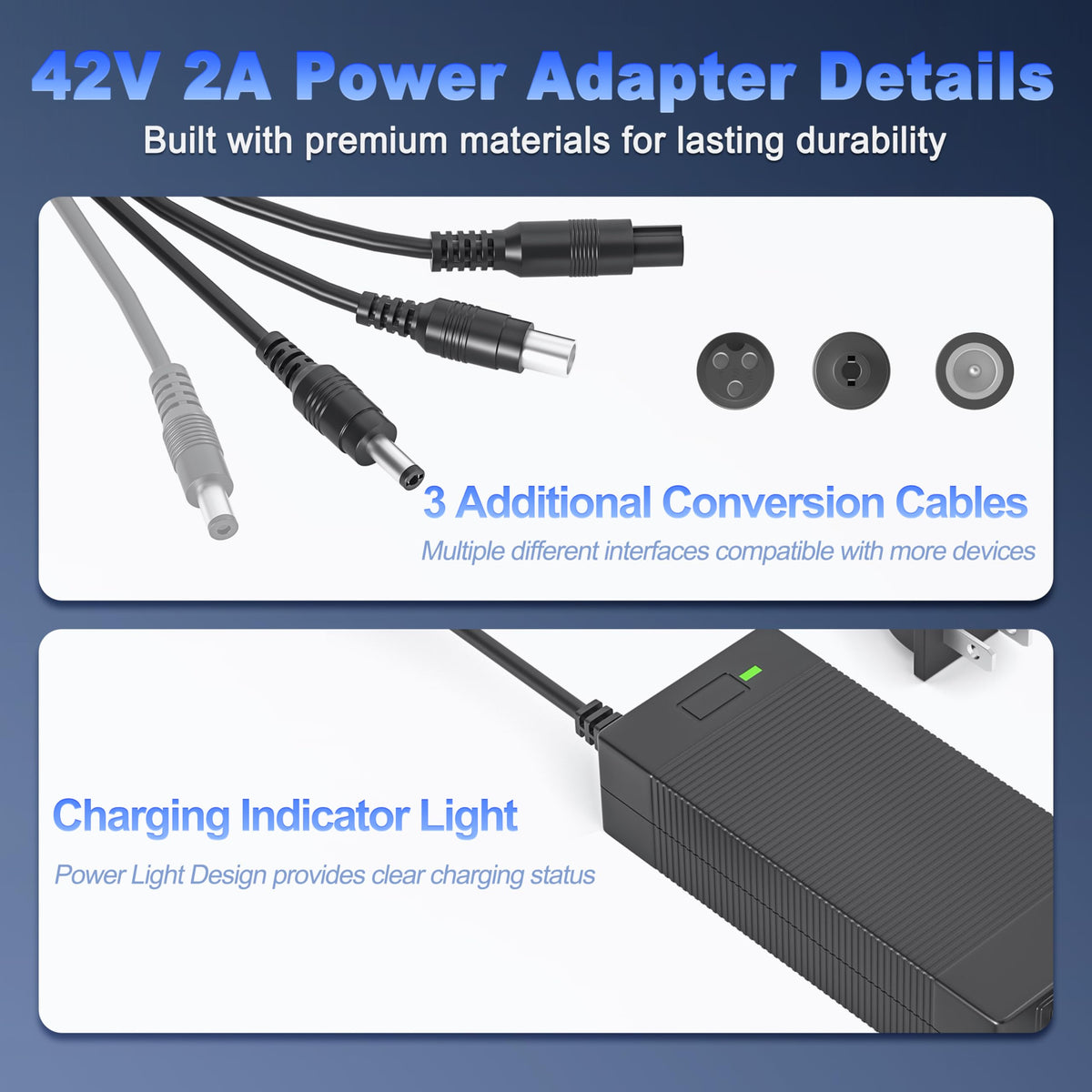 42V 2A Charger Power Cord U205048