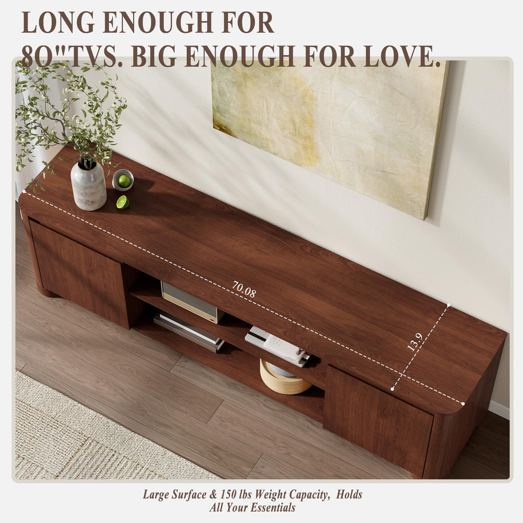 70" Walnut TV Stand Z182135