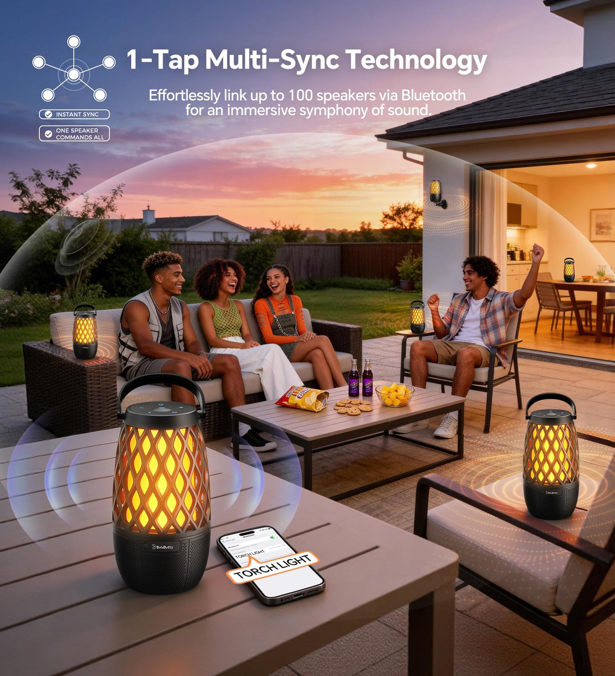 IPX5 Waterproof Outdoor Speakers 2 Pack V2810