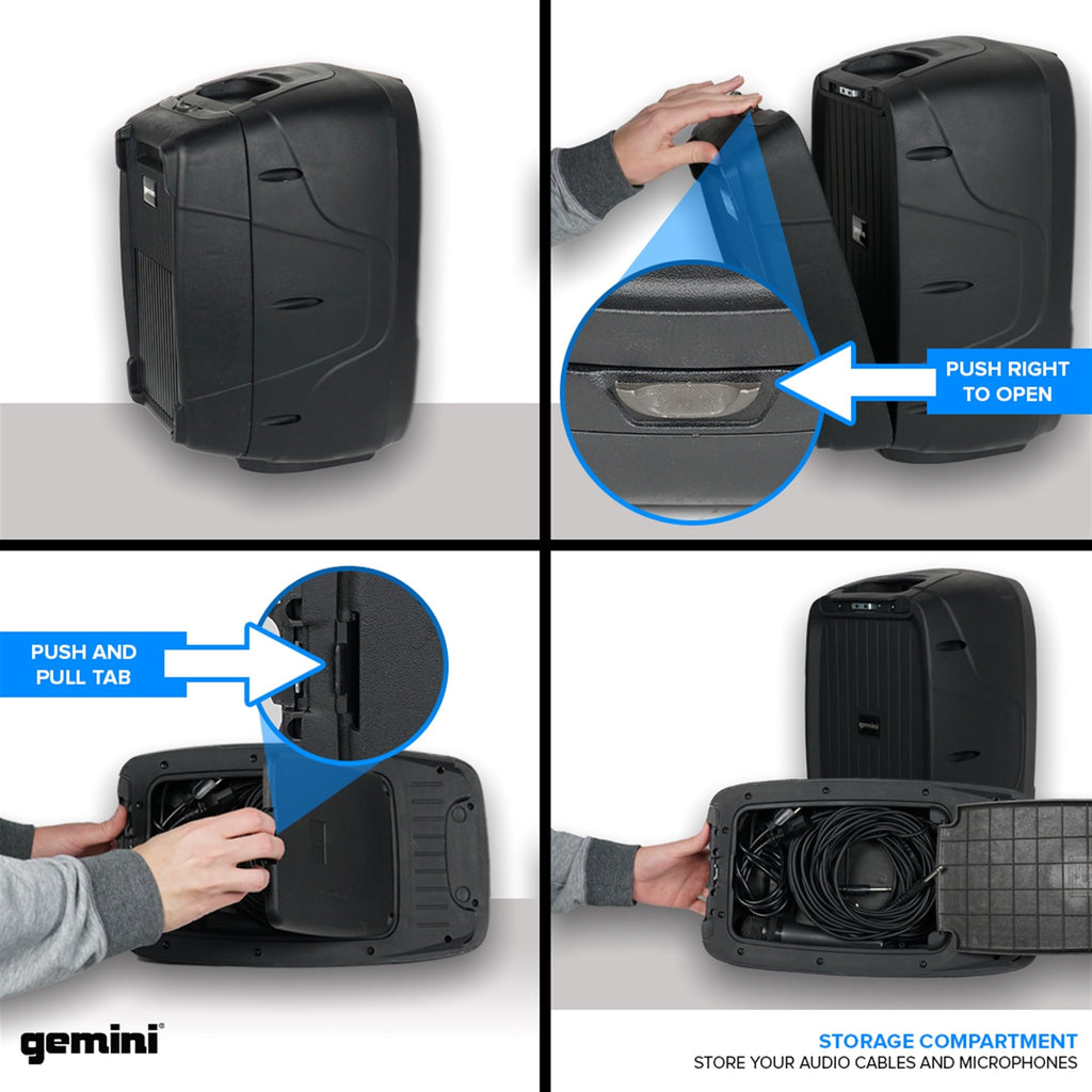 Portable PA System with Dual 10" Speakers N3735