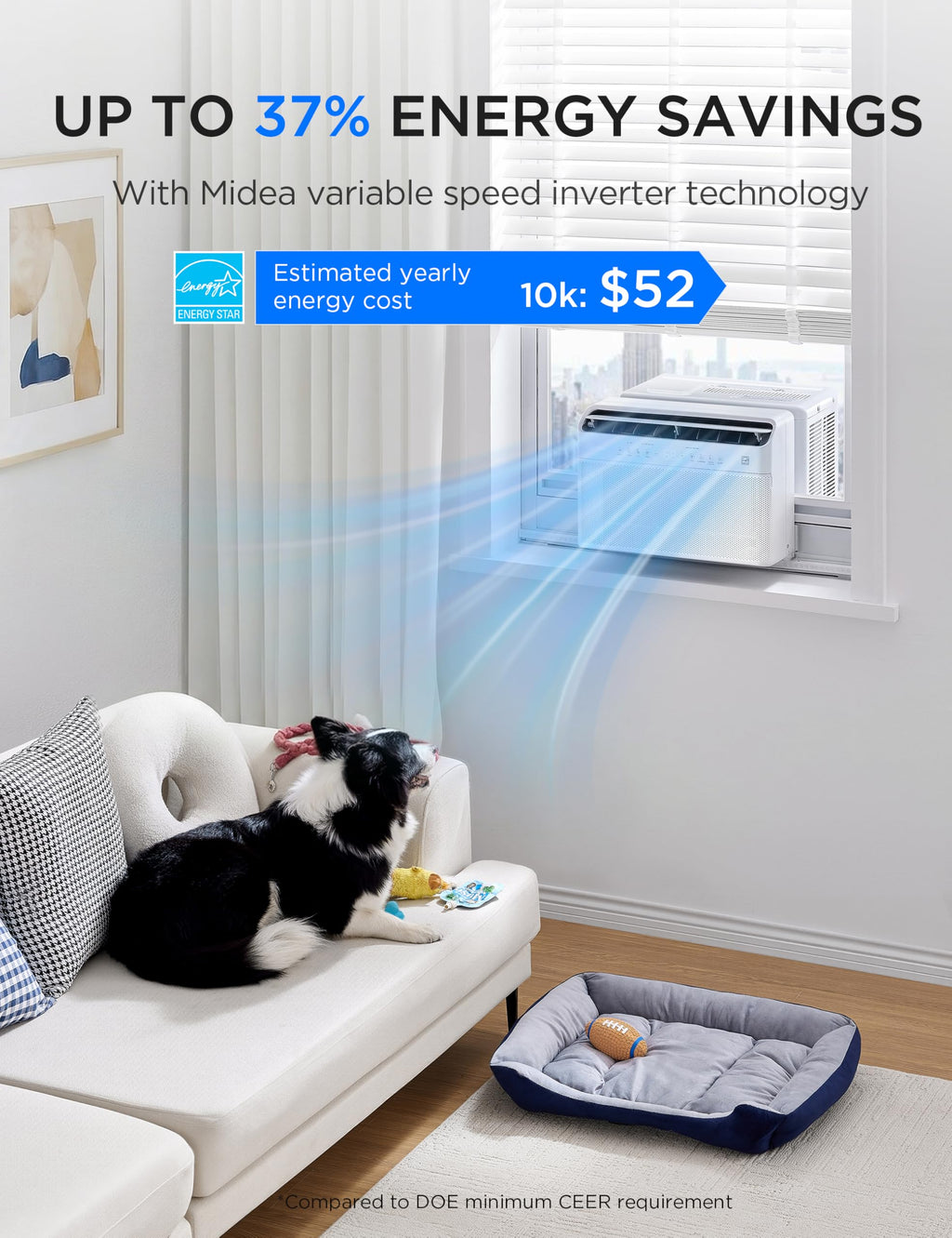10,000 BTU Smart Inverter Window AC D209