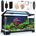 3.5 Gallon Acrylic Aquarium Starter Kit with Heater U3913