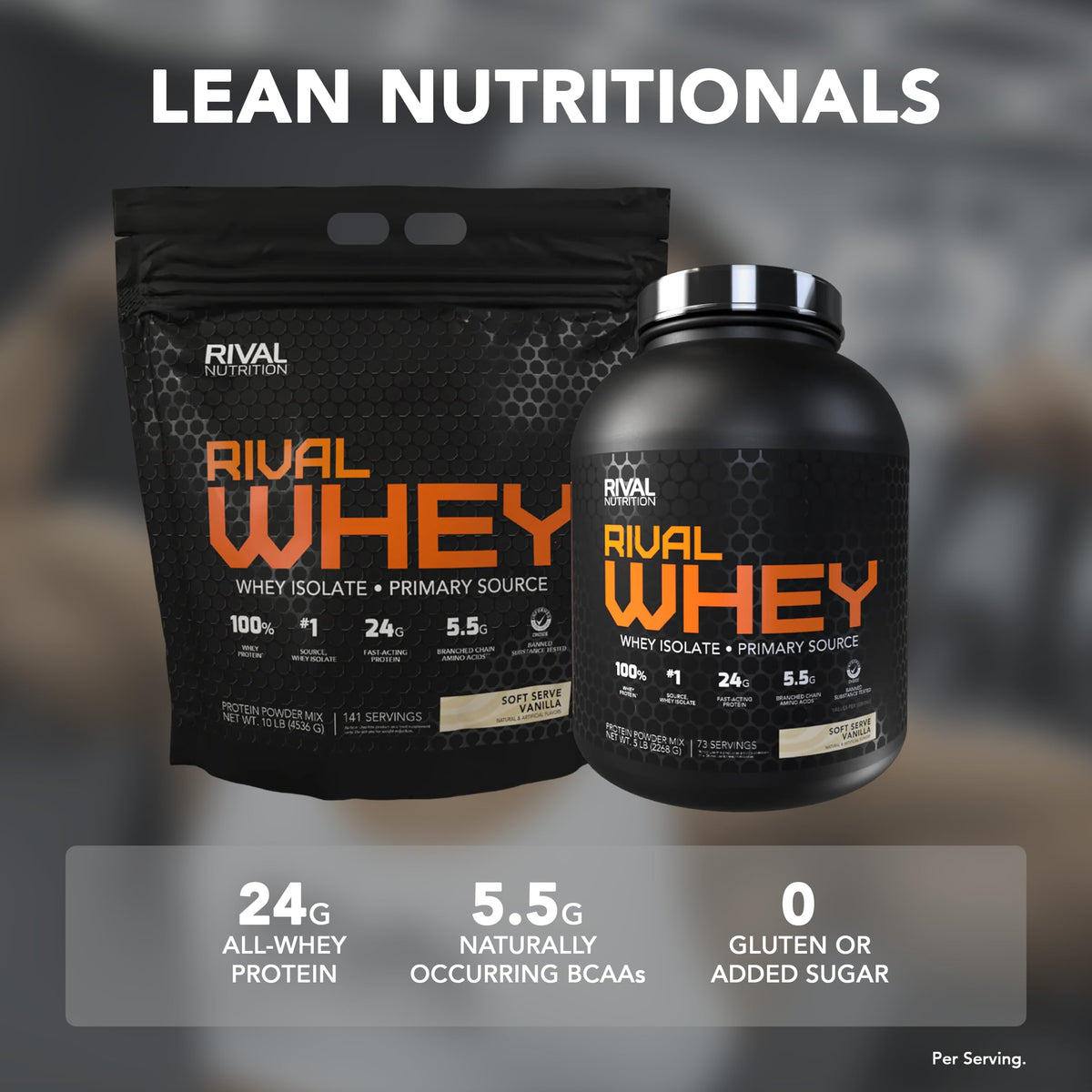 Chocolate Peanut Butter Whey Protein Powder 5 lb F6678