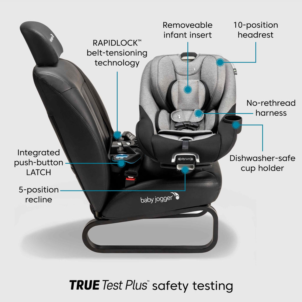 Rotating Convertible Car Seat, Rear to Forward Facing, Onyx Black P677390