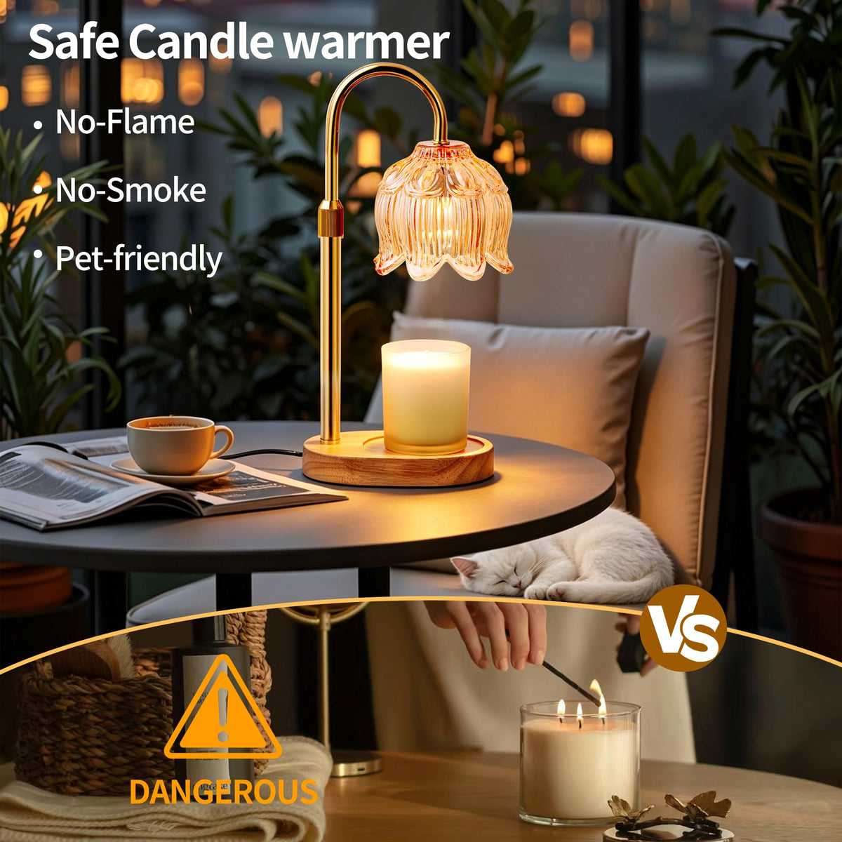 Candle Warmer Lamp with Timer G7959