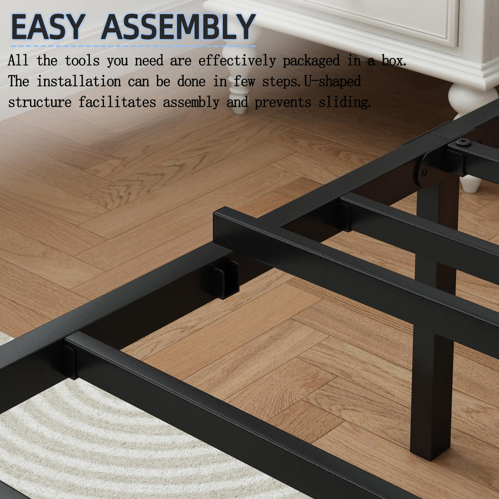 Black Full Size Bed Frame V7263