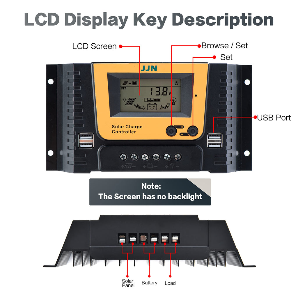 300 Watt 12 Volt Monocrystalline Solar Panel Kit with 40A PWM Charge Controller O745