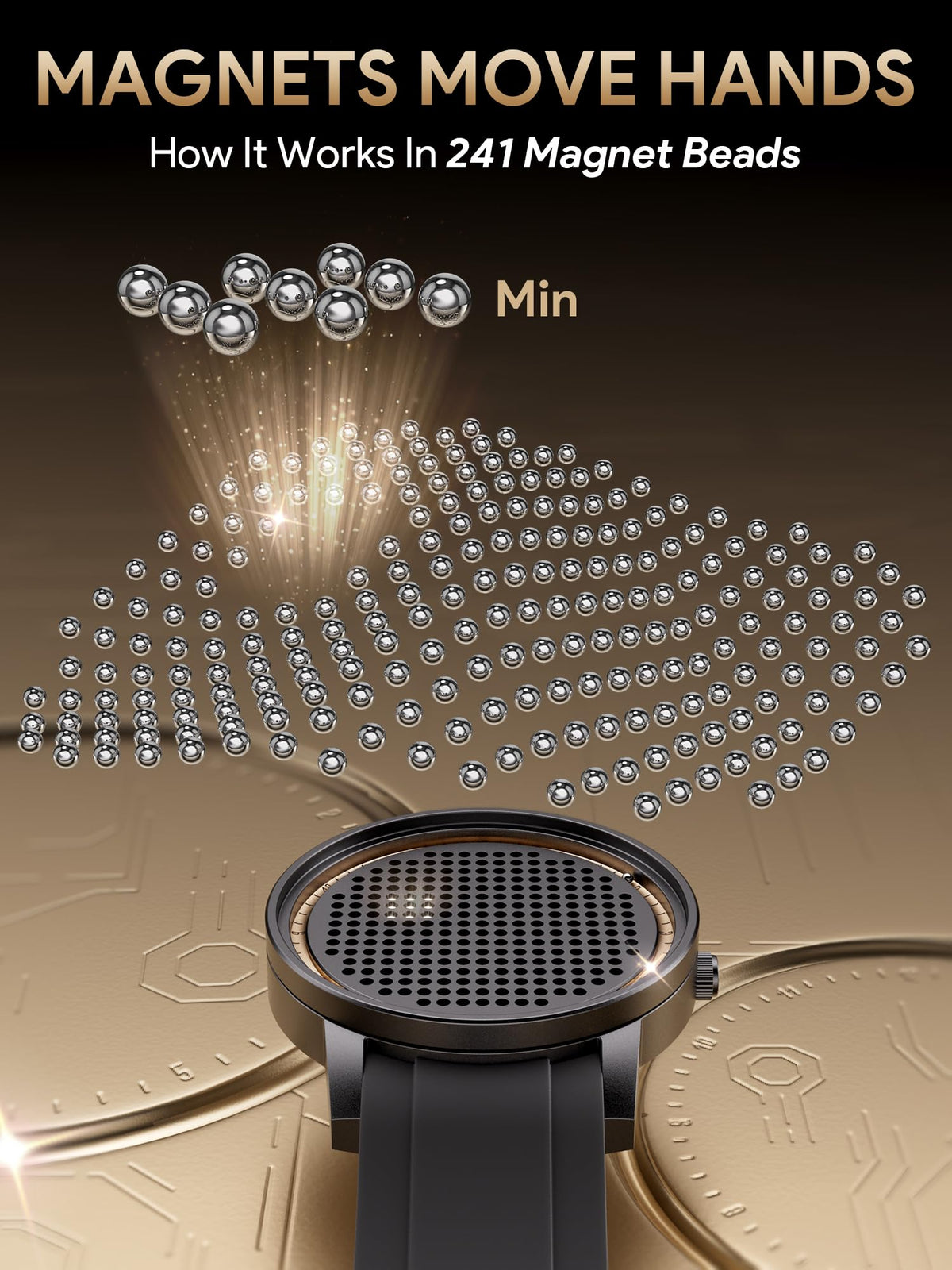 Magnetic Men Watch Black Y635294