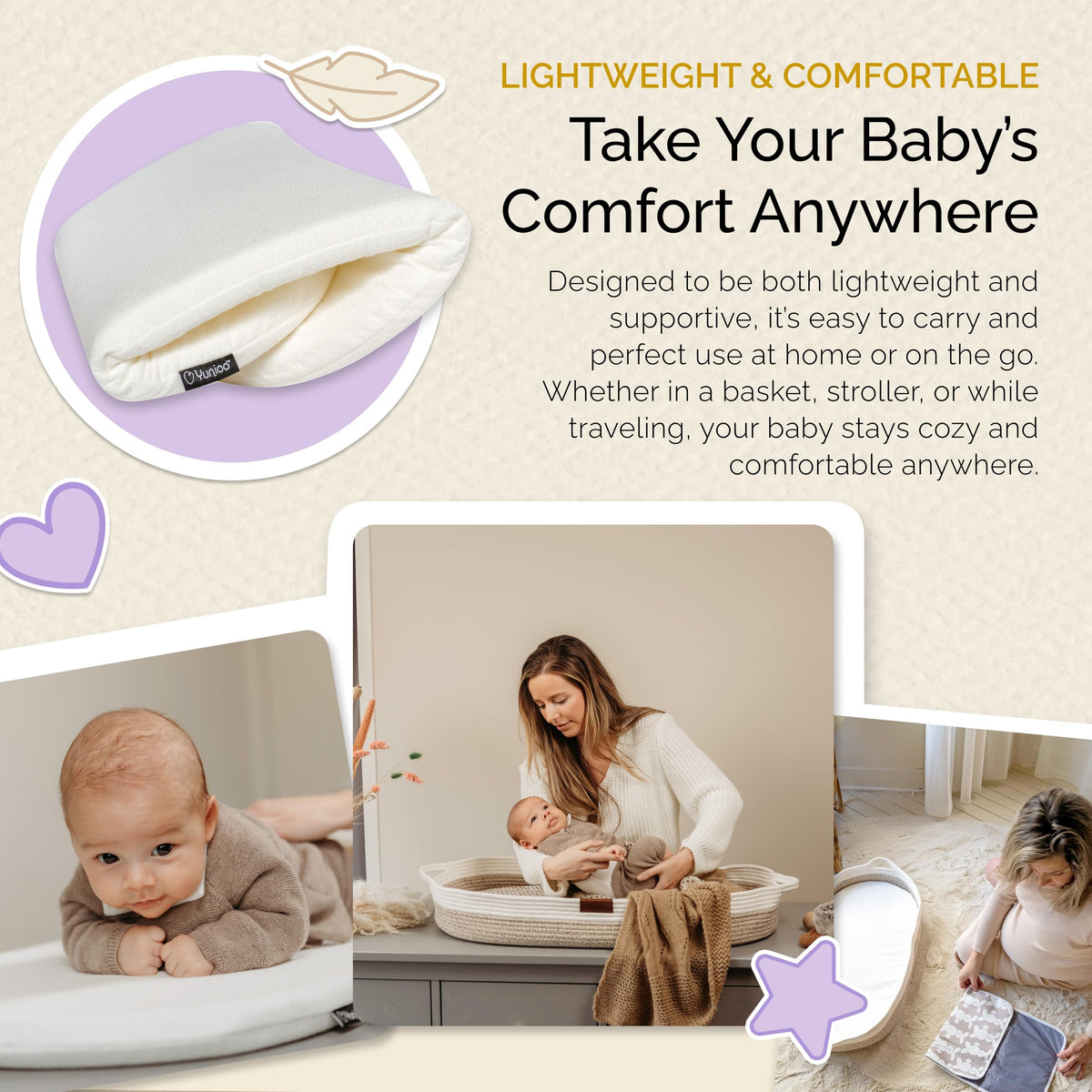 Foldable Baby Changing Pad 29” x 15” Waterproof Ultra Soft A961