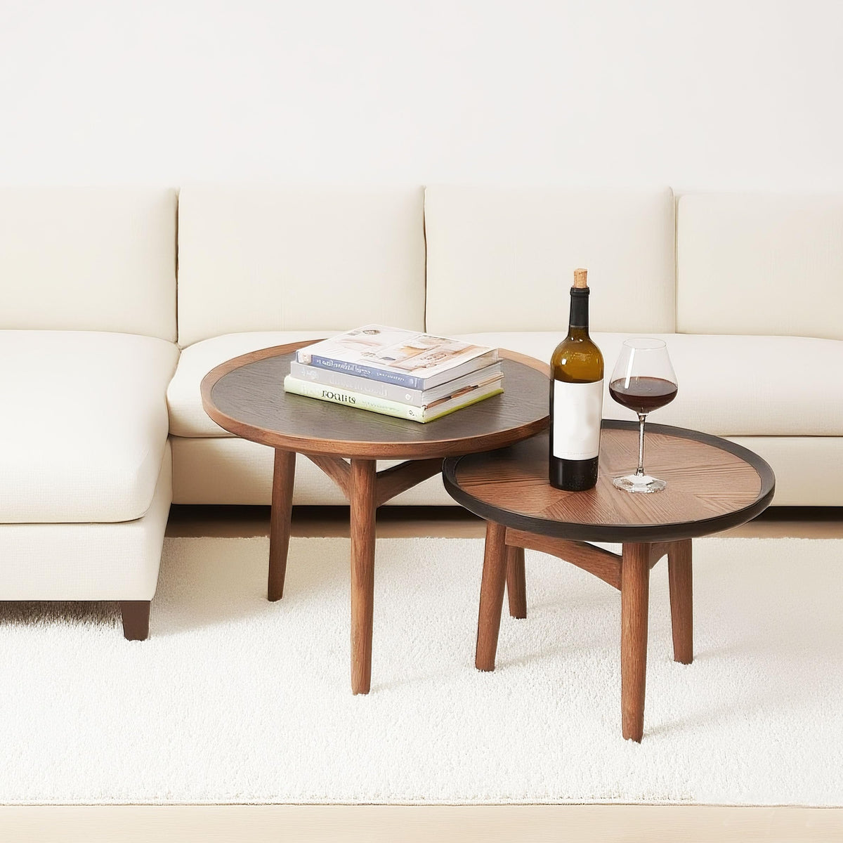 24 Round Solid Oak Coffee Table B54264