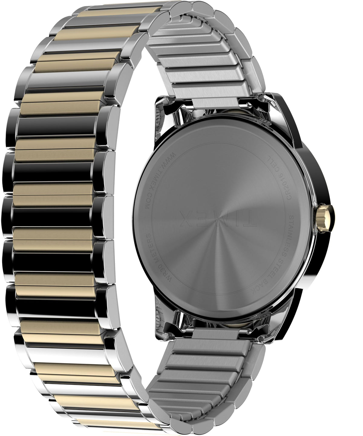 Men's 40mm Watch Two-Tone Expansion Band White Dial E4040