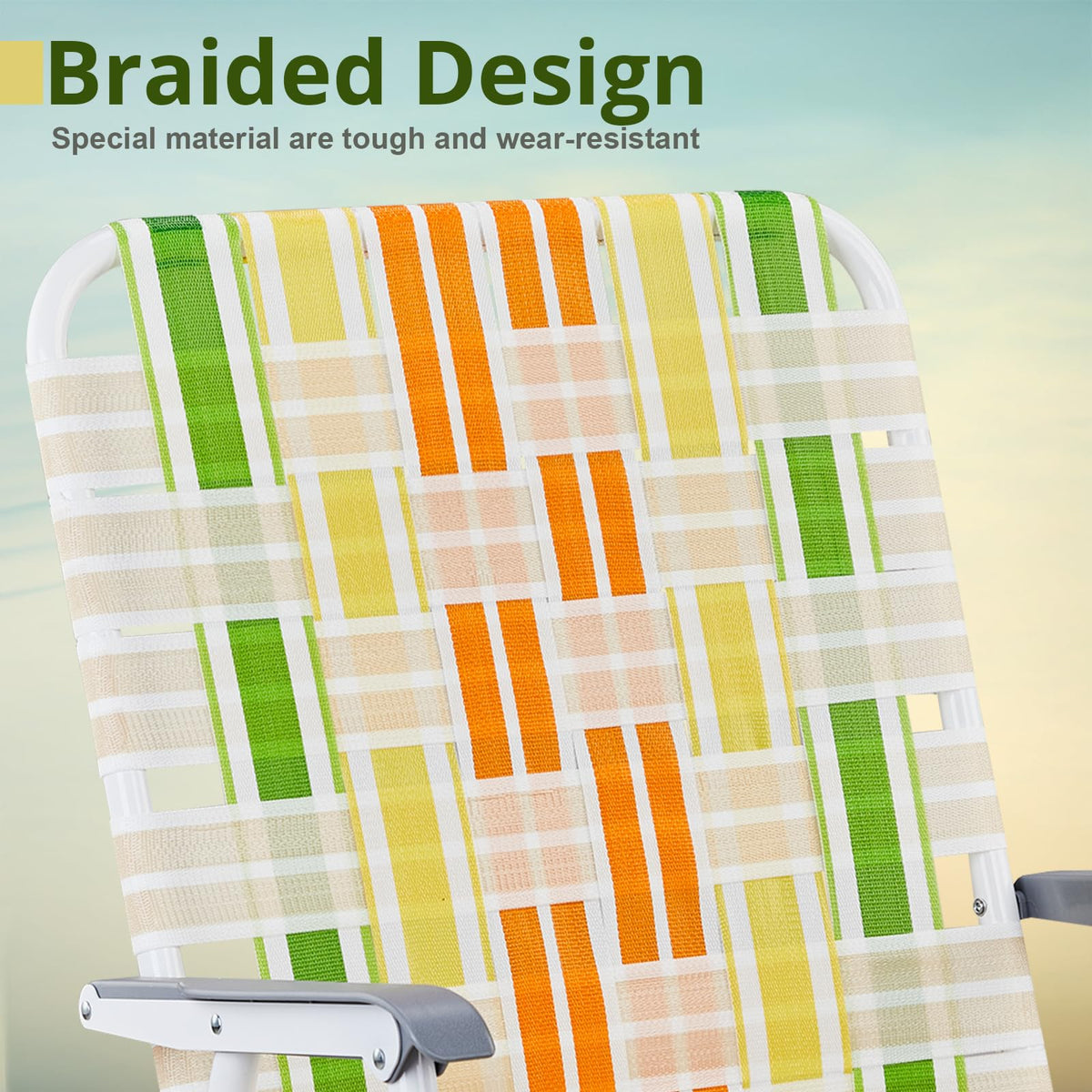 Oversized Webbed Folding Lawn Chairs 2 Pack W32295