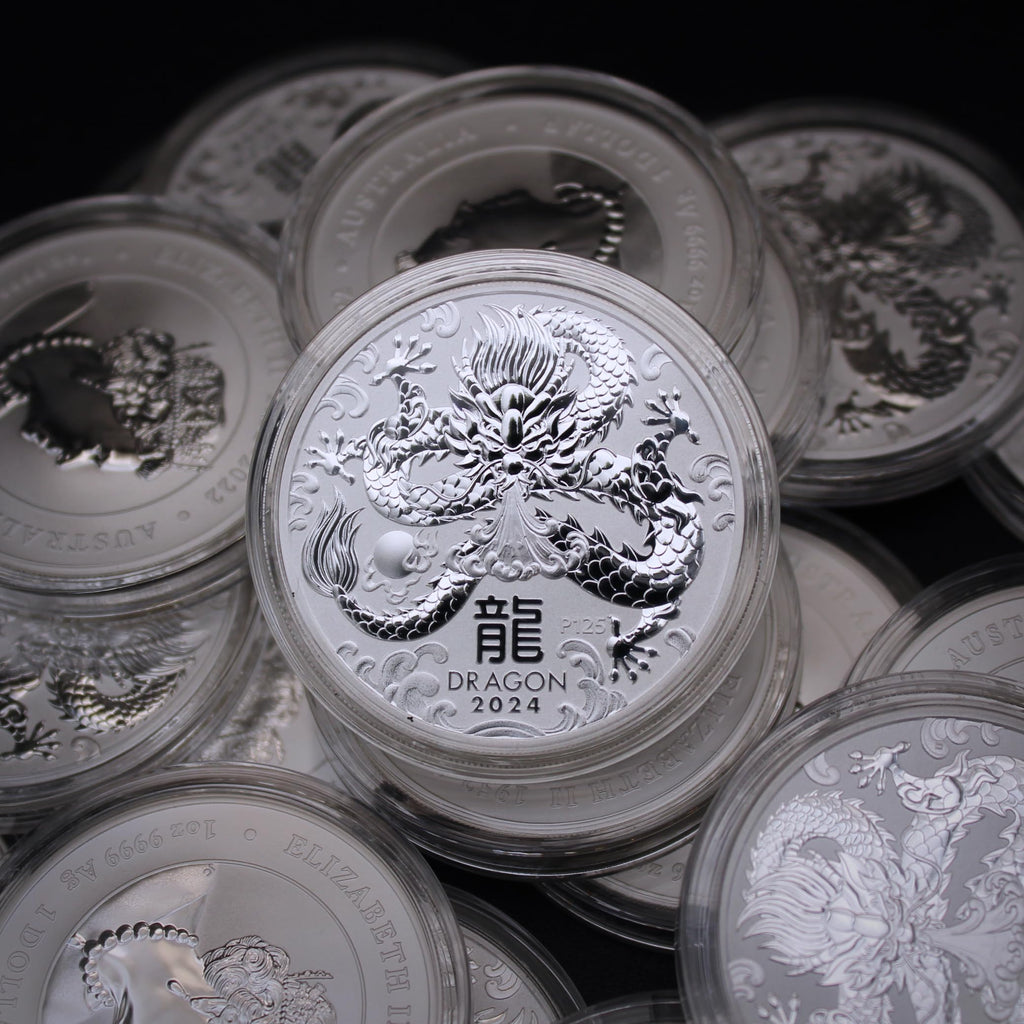 1 oz Australian Silver Year of the Dragon Coin Y36225
