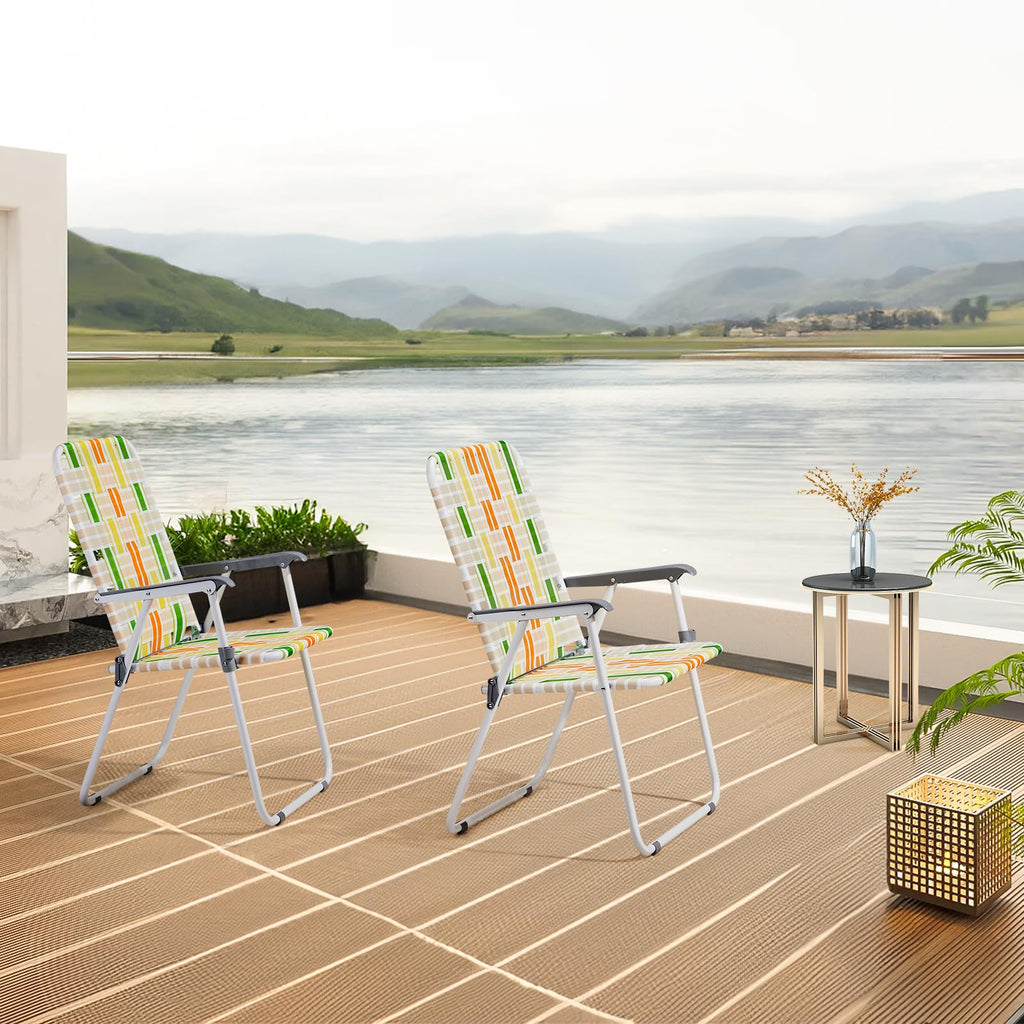Oversized Webbed Folding Lawn Chairs 2 Pack W32295