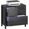 Black 4 Drawer File Cabinet K51405