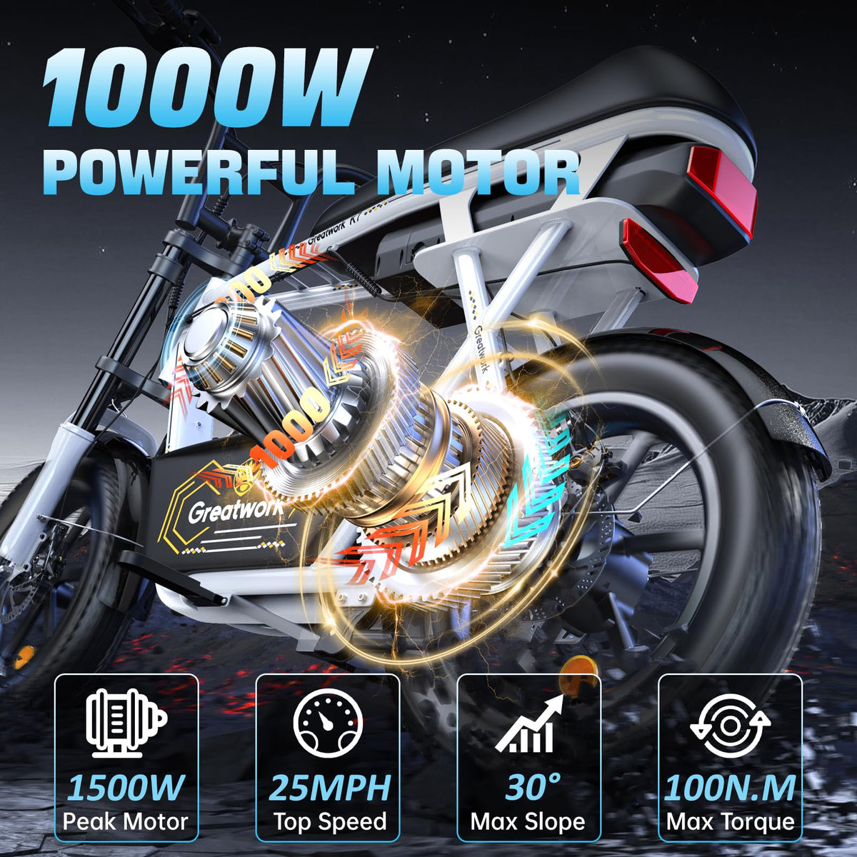 1500W Electric Scooter with Seat P420777