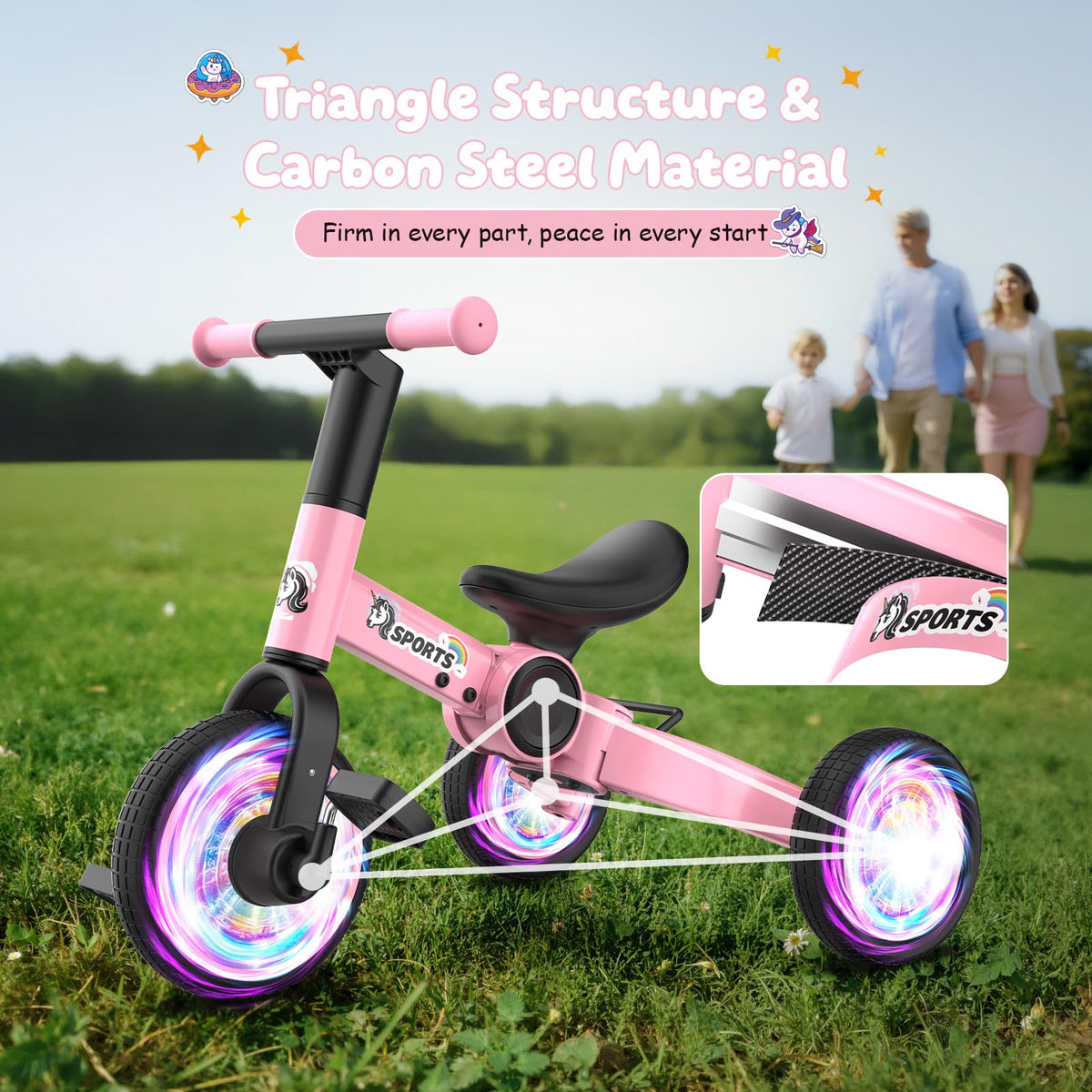 3 in 1 Toddler Balance Bike with Removable Pedals Z10457