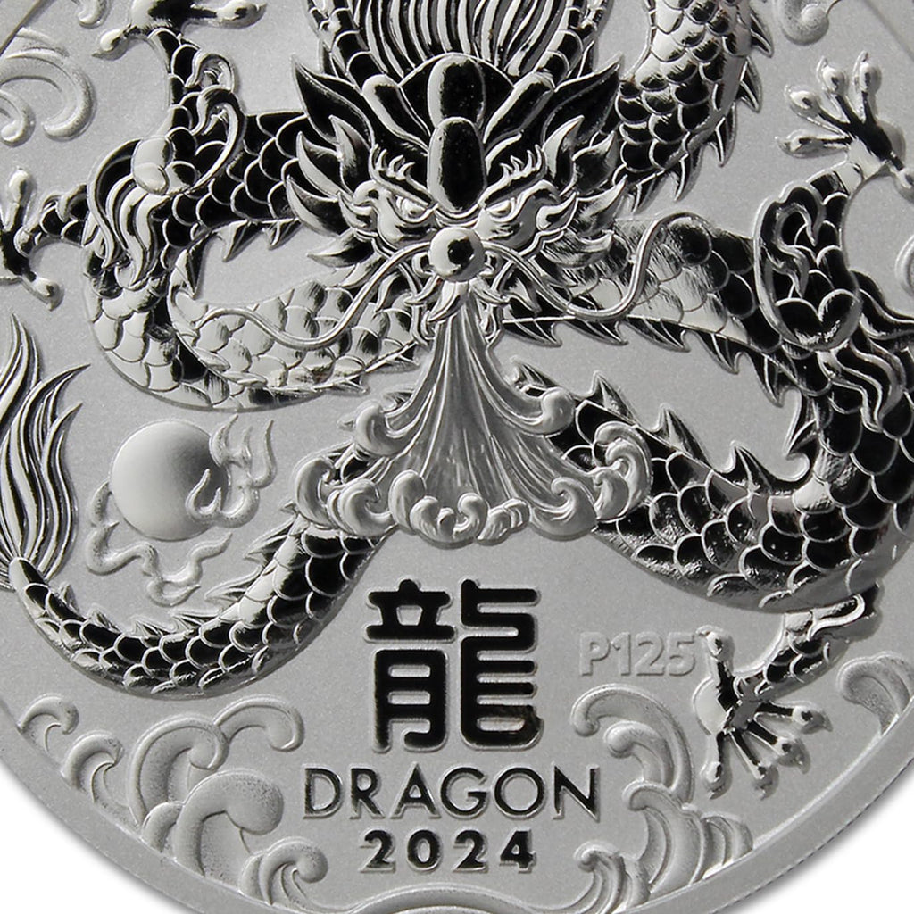 1 oz Australian Silver Year of the Dragon Coin Y36225