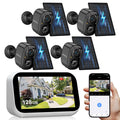 4 Cam Wireless Solar Security Camera System L89380