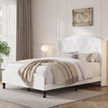 Full Size Bed Frame with Tufted Wingback Headboard & Footboard I768399