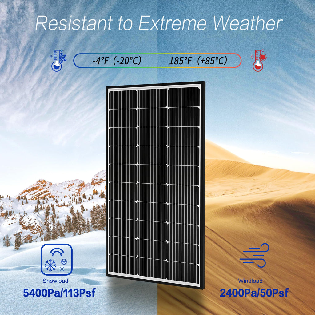 300 Watt 12 Volt Monocrystalline Solar Panel Kit with 40A PWM Charge Controller O745