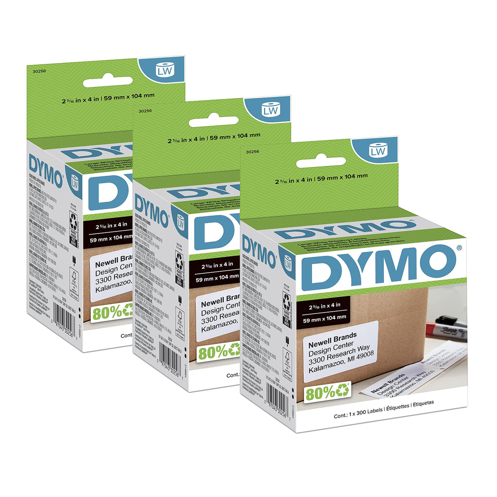 Large Shipping Labels 2-5/16" x 4", 3 Rolls of 300 S15589