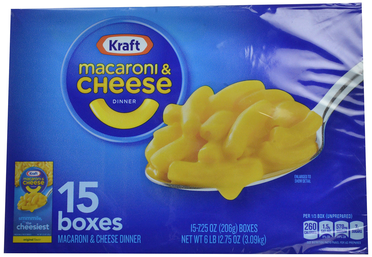 Macaroni & Cheese Dinner 7.25 oz 15 Pack C450