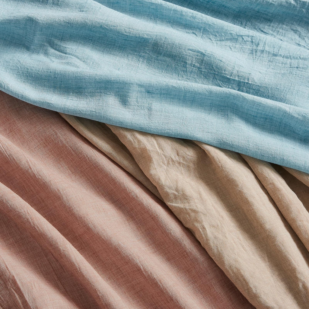 Blush Pink Sheer Cotton Linen Curtains 2 Panels W17432